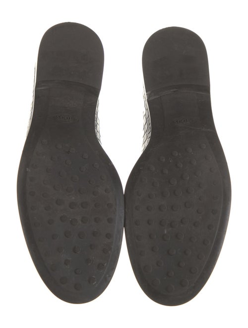 Tod's Crocodile Lasercut Accents Loafers