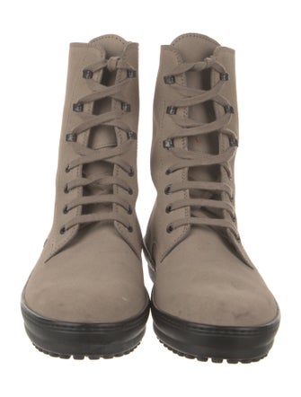 Tod's Suede Combat Boots