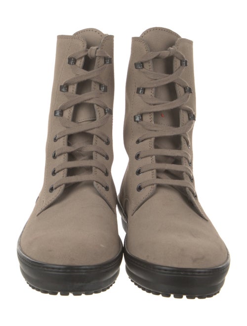 Tod's Suede Combat Boots