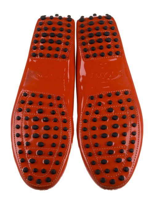 Tod's Patent Leather Bow Accents Loafers