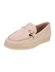 Tod's Suede Leather Trim Embellishment Loafers