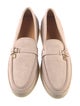 Tod's Suede Leather Trim Embellishment Loafers
