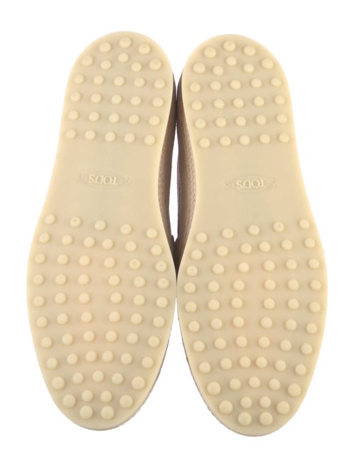 Tod's Suede Leather Trim Embellishment Loafers