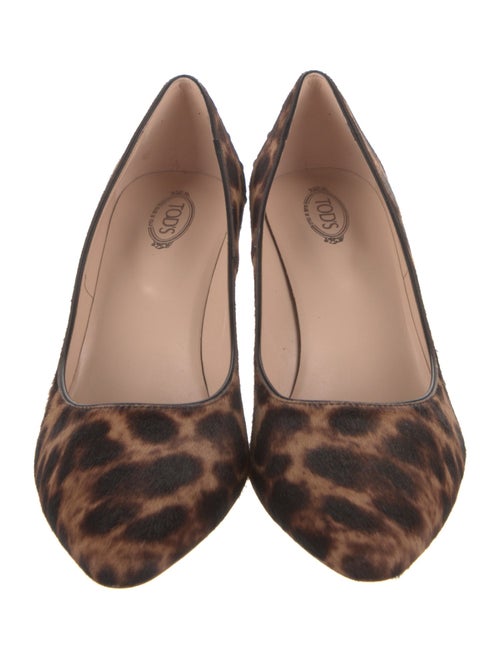Tod's Ponyhair Animal Print Pumps