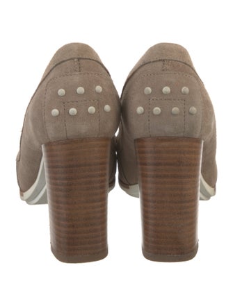 Tod's Suede Bow Accents Pumps