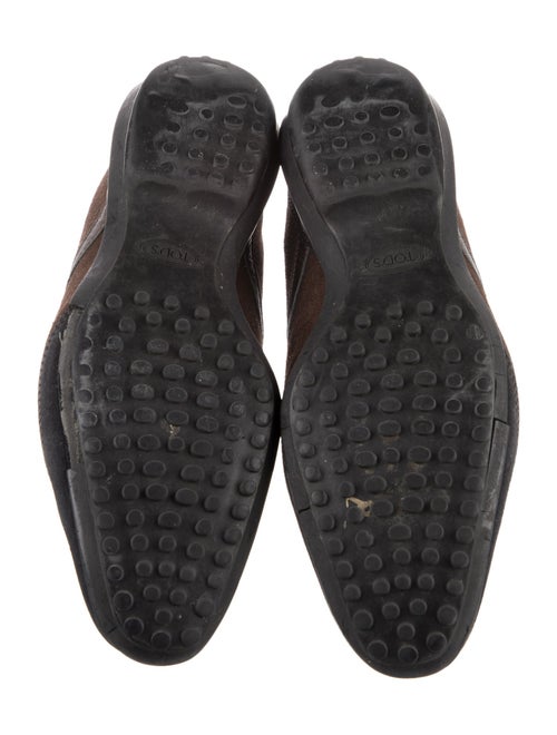 Tod's Suede Leather Trim Embellishment Sneakers