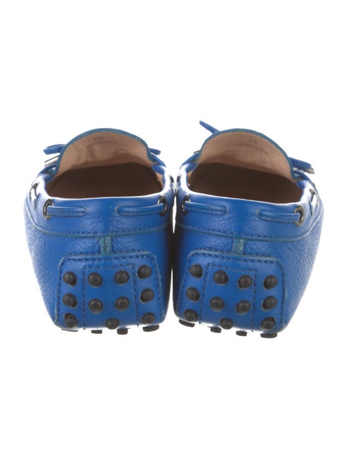 Tod's Leather Bow Accents Loafers