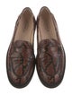 Tod's Leather Animal Print Loafers