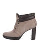 Tod's Suede Lace-Up Boots