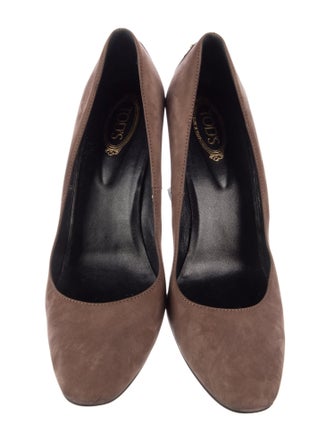 Tod's Suede Studded Accents Pumps