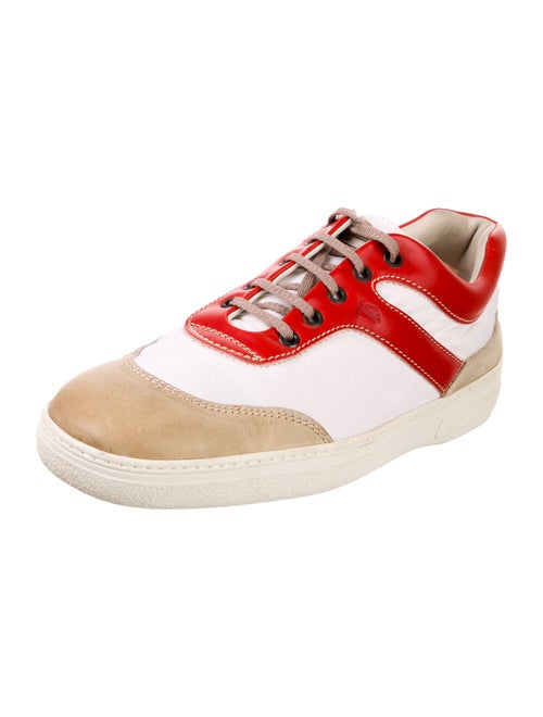 Tod's Suede Colorblock Pattern Sneakers