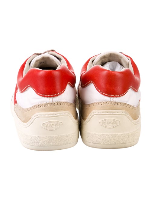 Tod's Suede Colorblock Pattern Sneakers