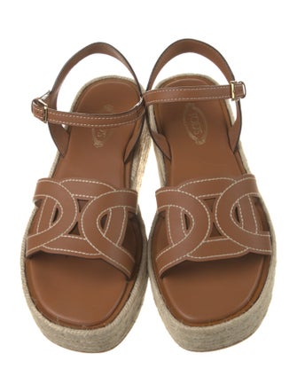 Tod's Leather Espadrilles