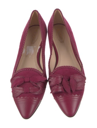 Tod's Suede Braided Accents Ballet Flats