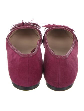 Tod's Suede Braided Accents Ballet Flats