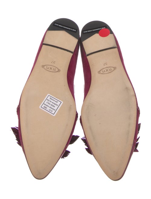 Tod's Suede Braided Accents Ballet Flats