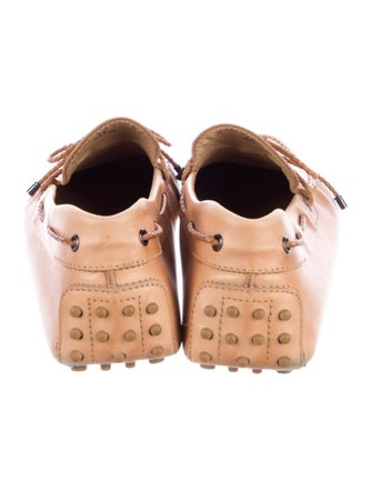 Tod's Leather Bow Accents Drivers