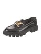 Tod's Patent Leather Chain-Link Accents Loafers
