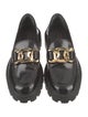 Tod's Patent Leather Chain-Link Accents Loafers