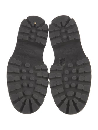 Tod's Patent Leather Chain-Link Accents Loafers