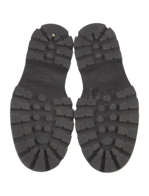 Tod's Patent Leather Chain-Link Accents Loafers