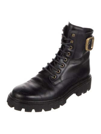 Tod's Leather Combat Boots