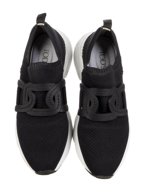 Tod's Mesh Leather Trim Embellishment Sneakers
