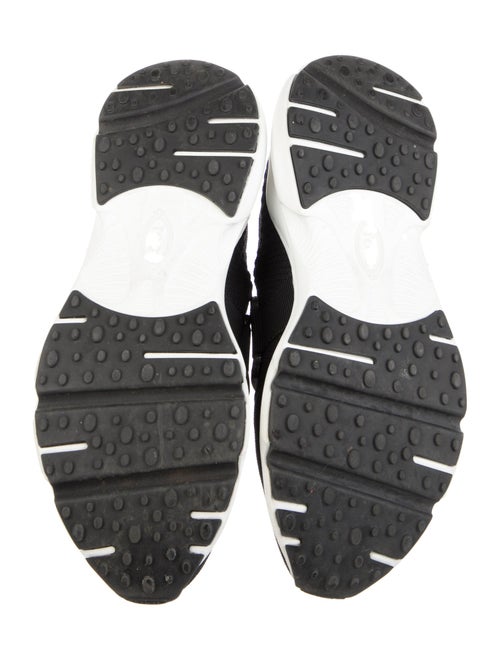 Tod's Mesh Leather Trim Embellishment Sneakers