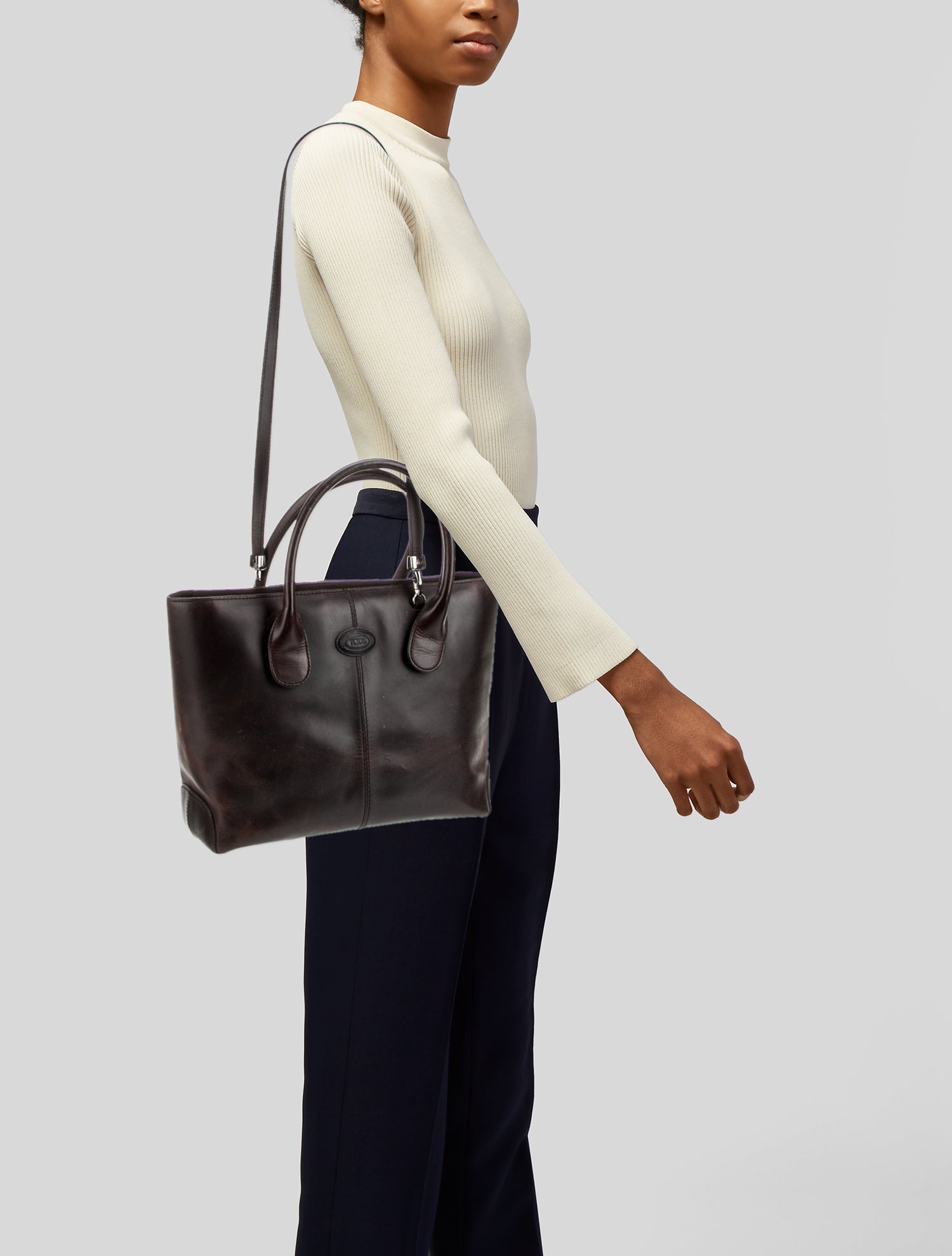 Tod's Leather Top Handle Bag