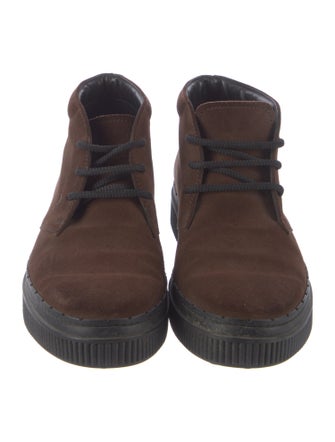 Tod's Suede Lace-Up Boots