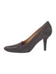 Tod's Suede Whipstitch Trim Pumps