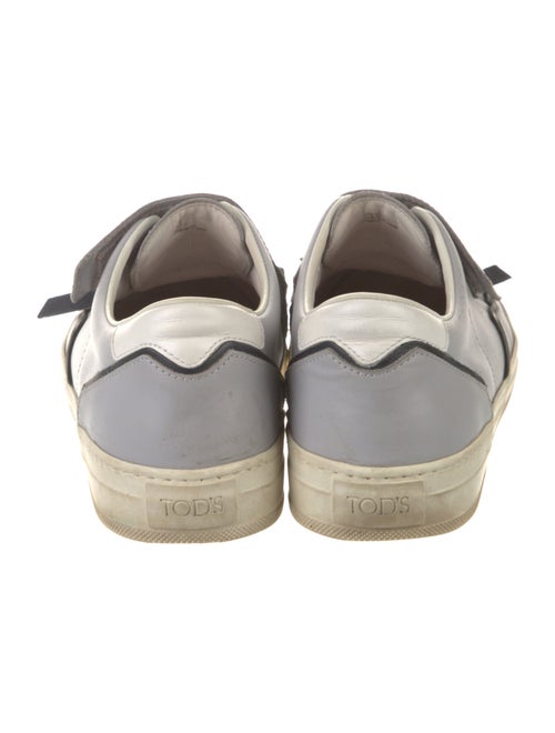 Tod's Leather Fringe Trim Accent Sneakers