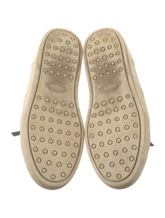 Tod's Leather Fringe Trim Accent Sneakers