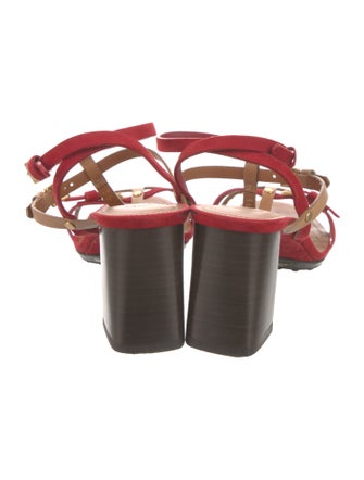 Tod's Suede T-Strap Sandals