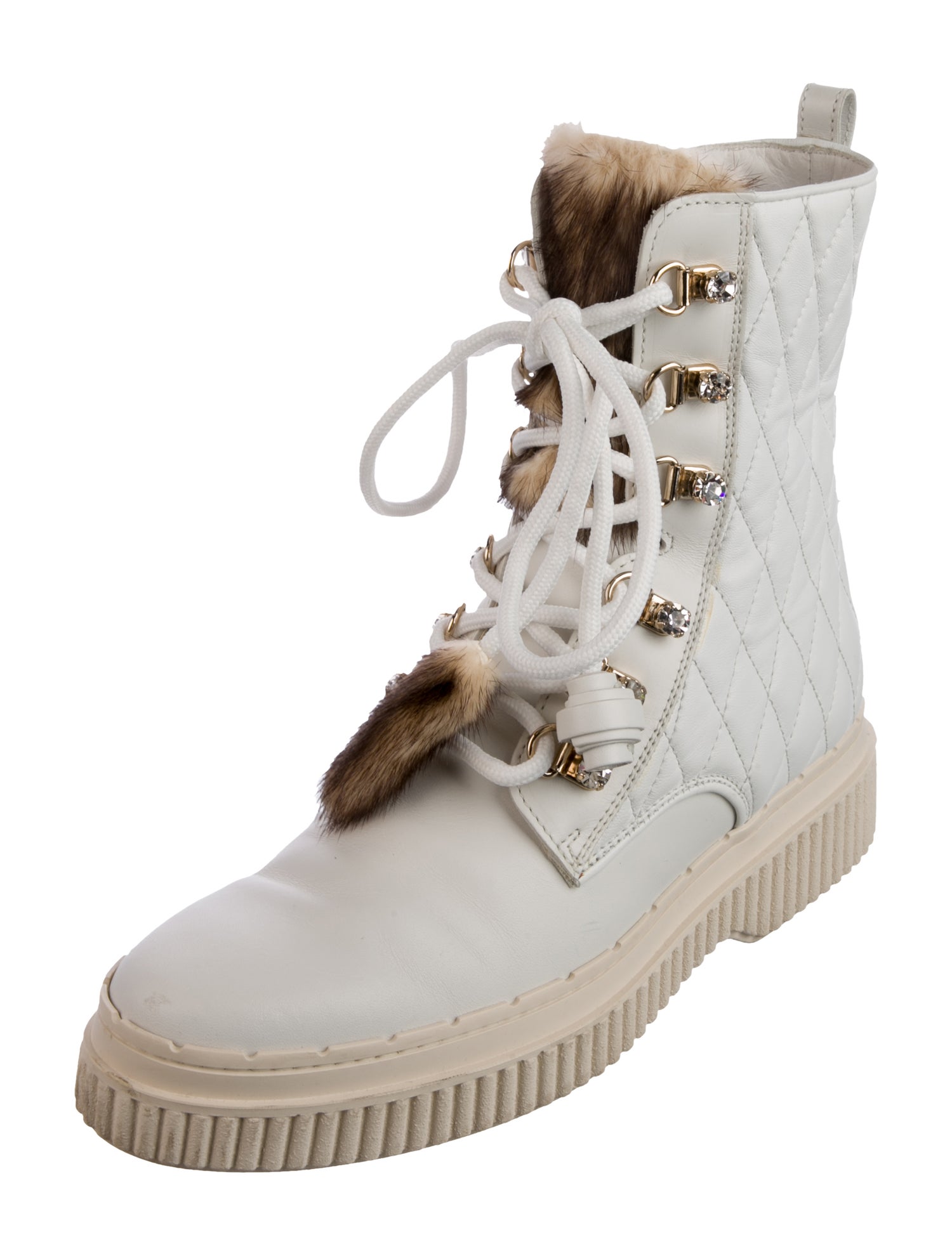 Tod's Leather Combat Boots