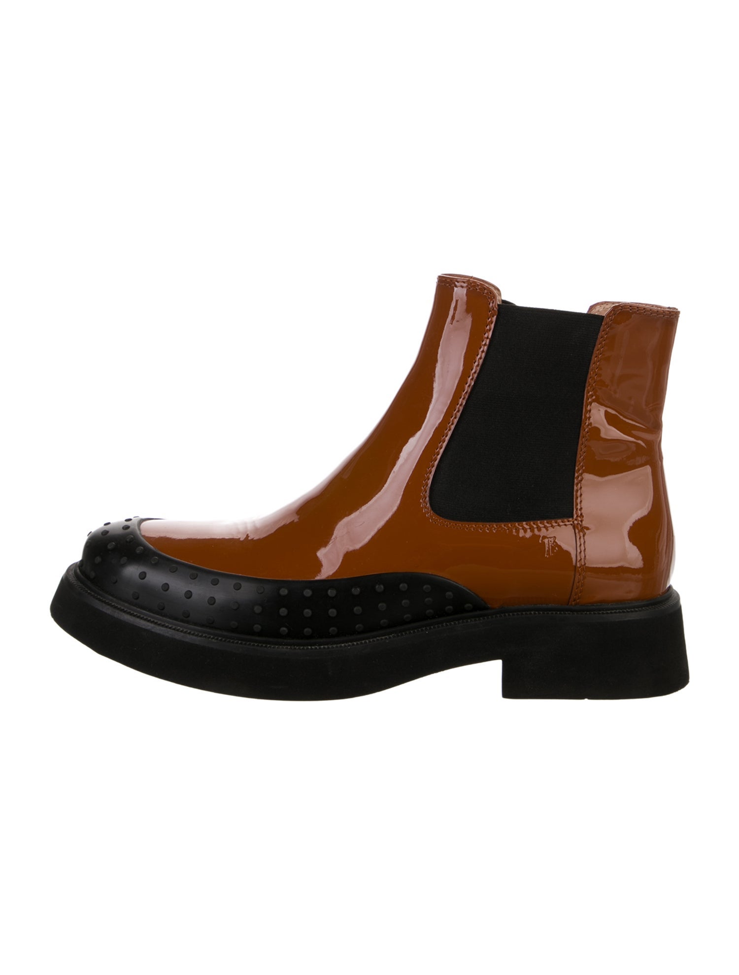 Tod's Patent Leather Chelsea Boots