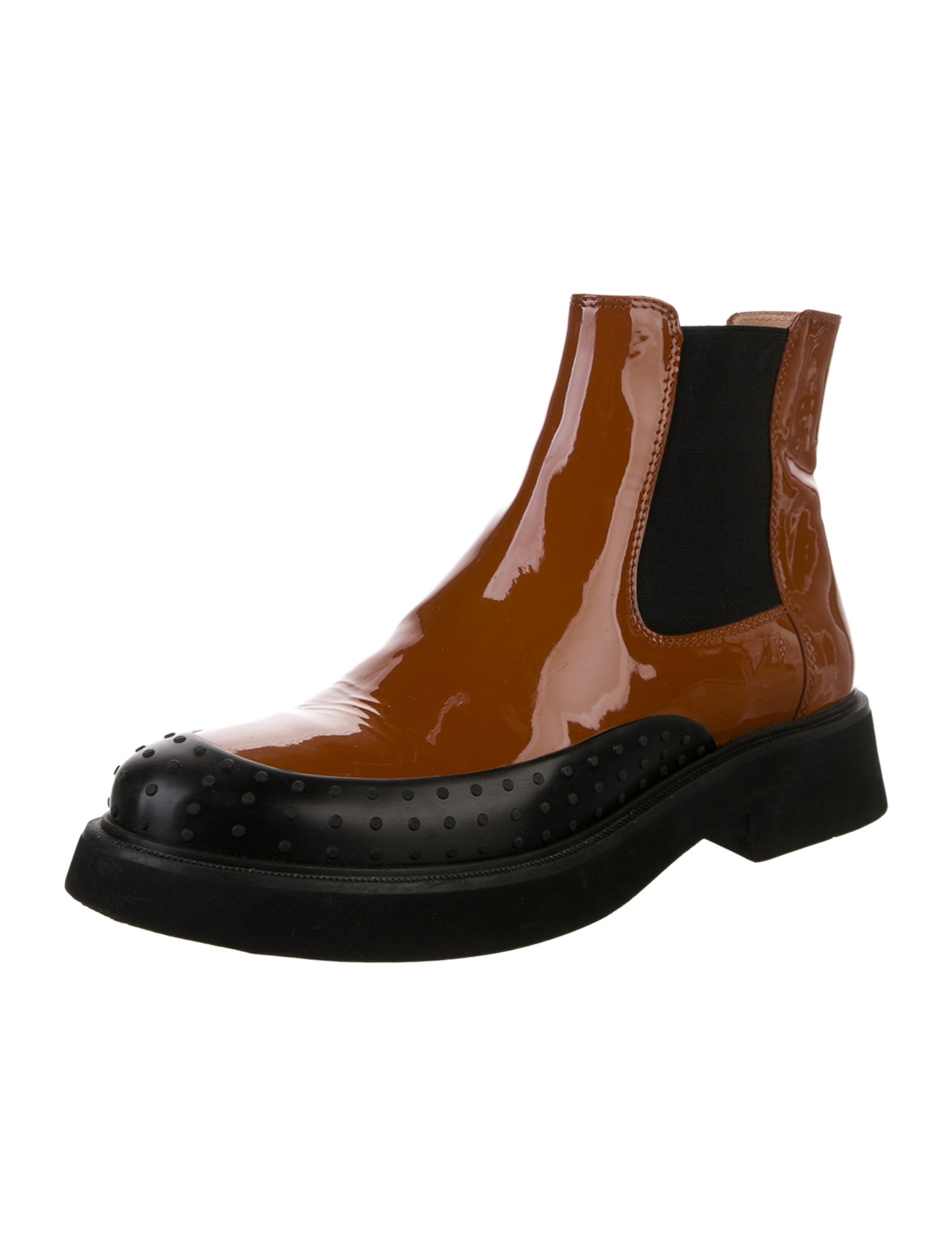 Tod's Patent Leather Chelsea Boots
