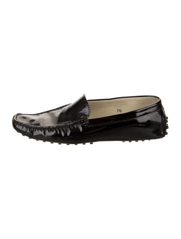 Tod's Flats Patent Leather Loafers 7.5