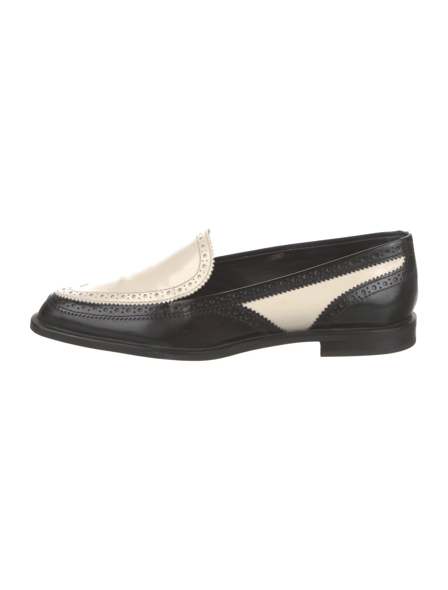 Tod's Leather Colorblock Pattern Loafers