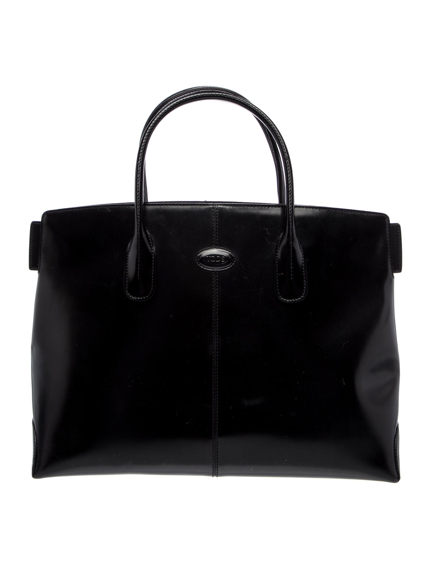 Tod's Patent Leather Top Handle Bag