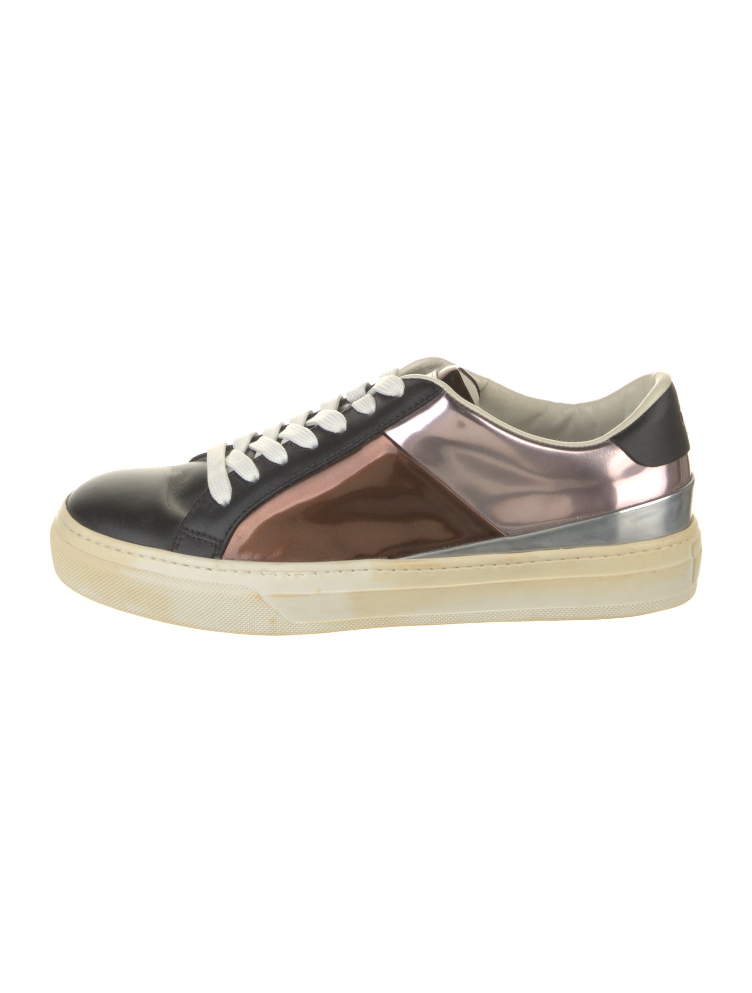 Tod's Leather Colorblock Pattern Sneakers