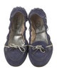 Tod's Suede Bow Accents Moccasins