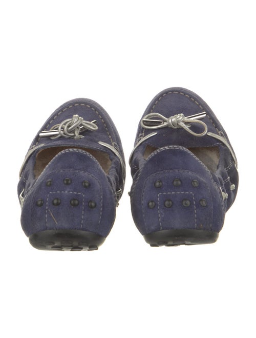 Tod's Suede Bow Accents Moccasins
