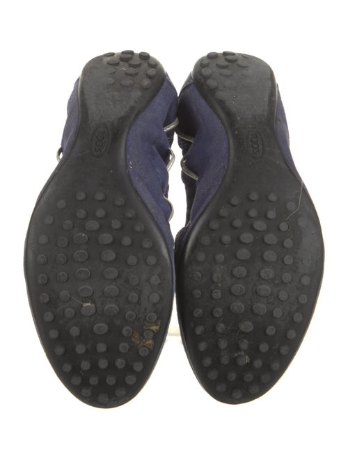 Tod's Suede Bow Accents Moccasins