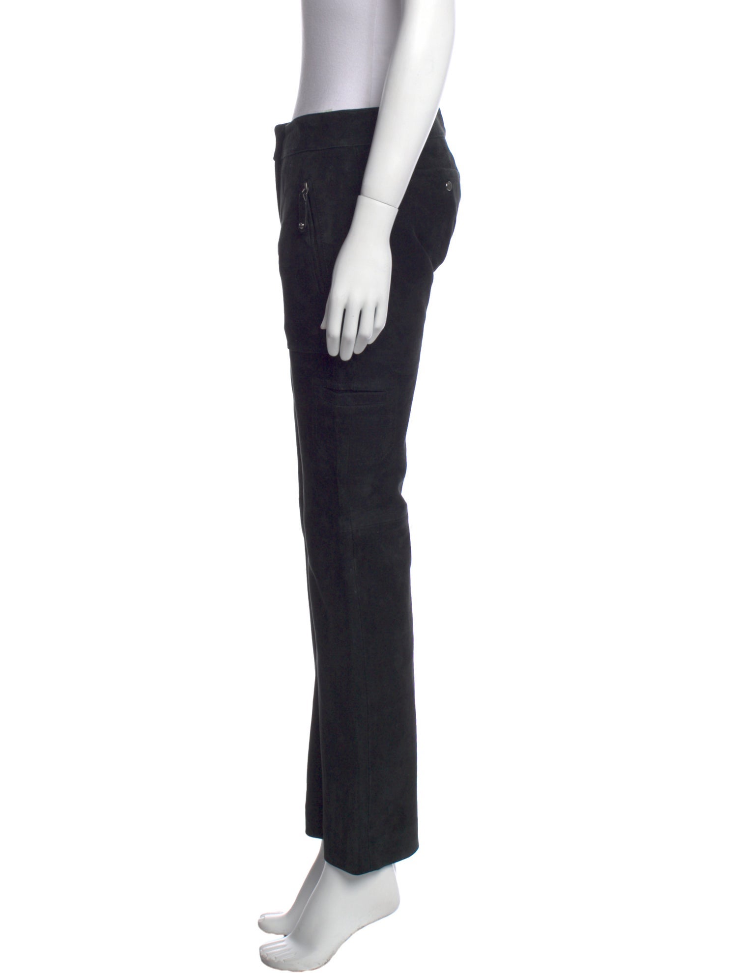 Tod's Lambskin Straight Leg Pants