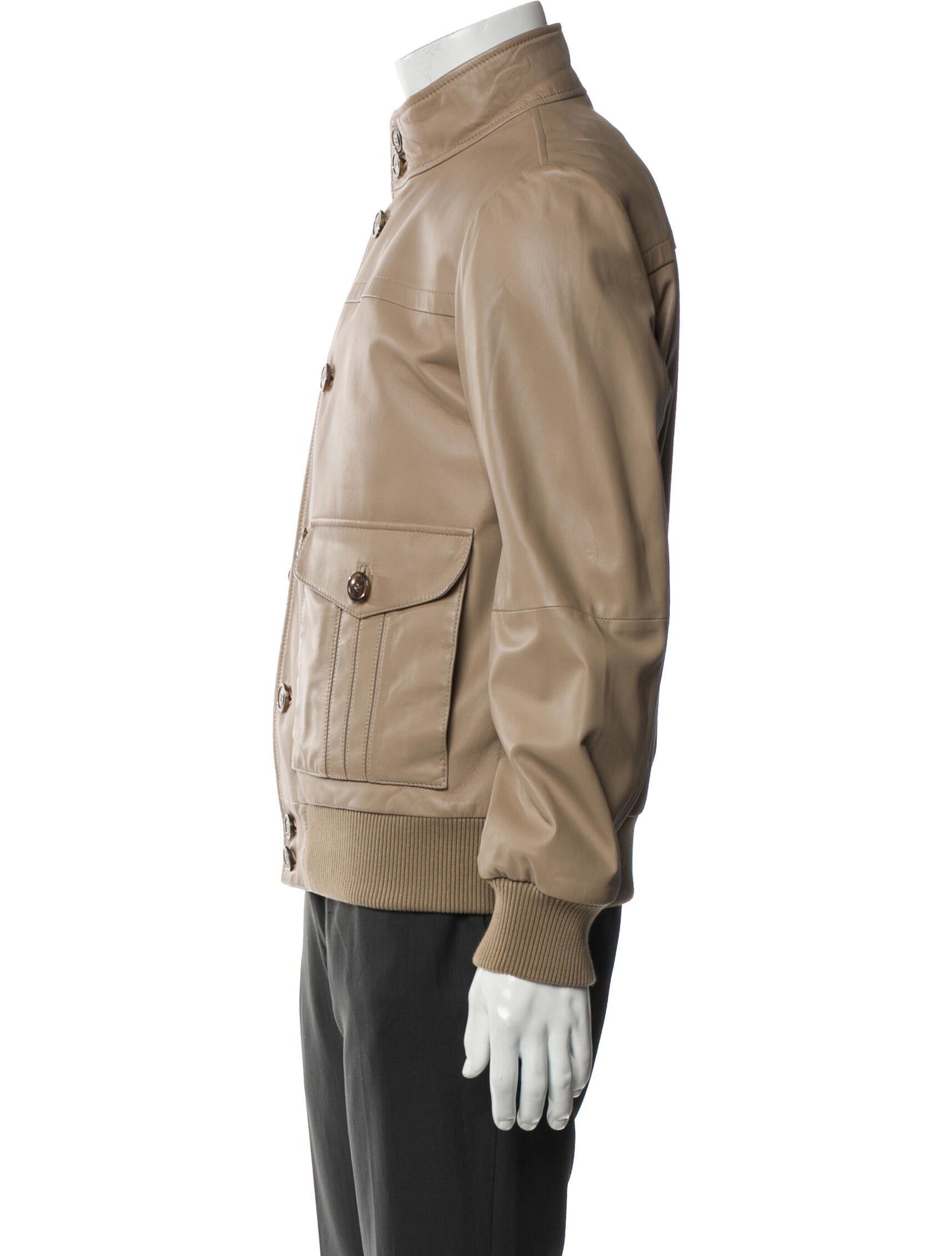 Tod's Leather Utility Jacket