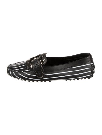 Tod's Leather Printed Loafers