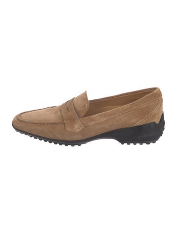 Tod's Flats Suede Loafers 8
