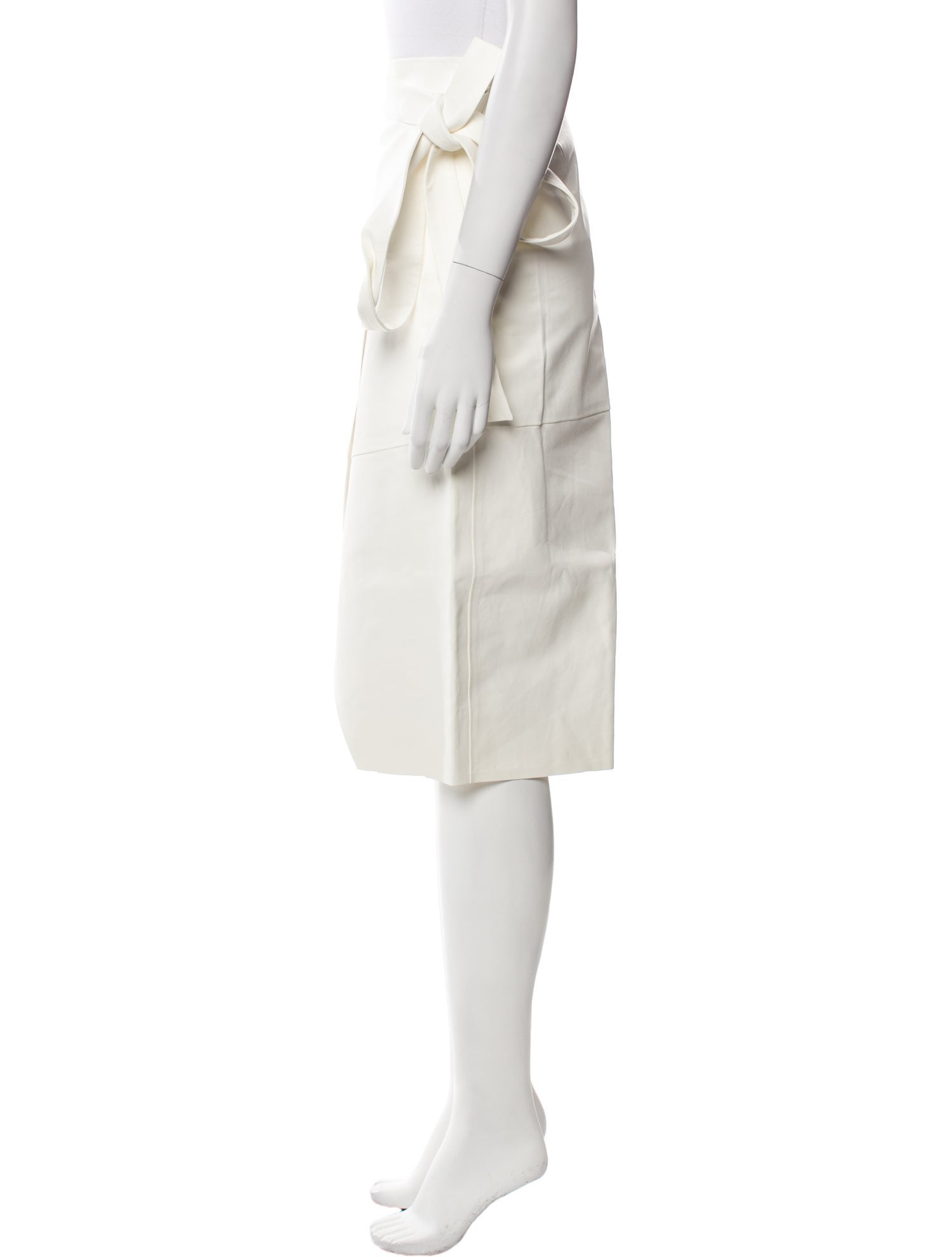 Tod's Leather Knee-Length Skirt w/ Tags