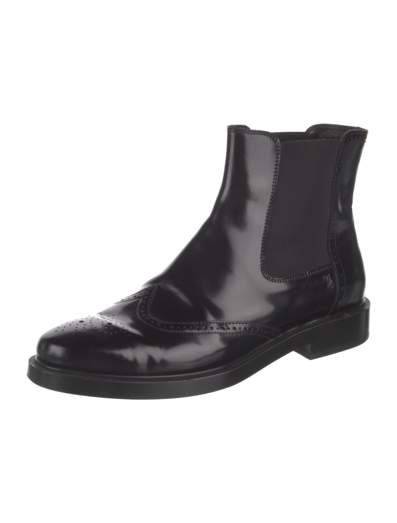 Tod's Patent Leather Chelsea Boots